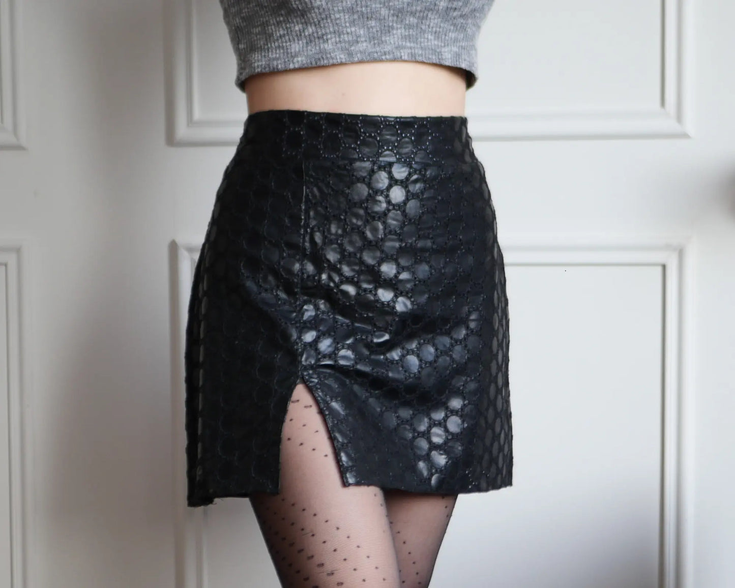 Patron PDF mini jupe taille haute avec fente Ma boutique
