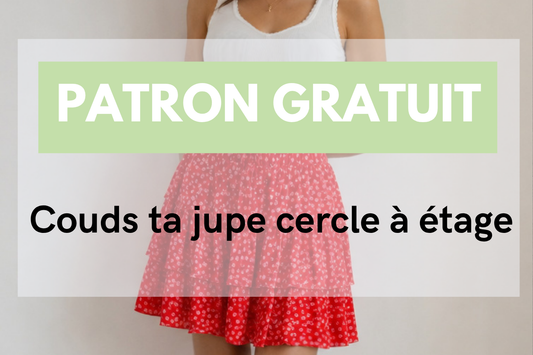 Patron gratuit jupe cercle à plusieurs étages : ceinture élastique, la méthode complète Brune couture