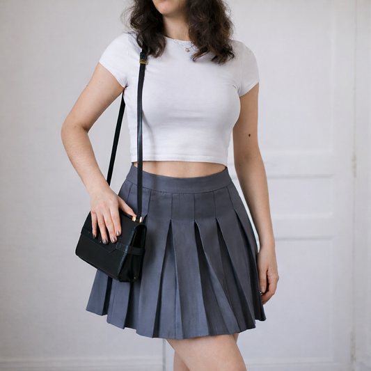Patron de couture mini jupe plissée taille haute Ma boutique