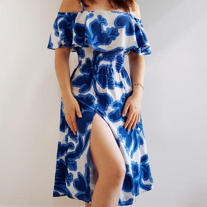 Patron robe grand volant 