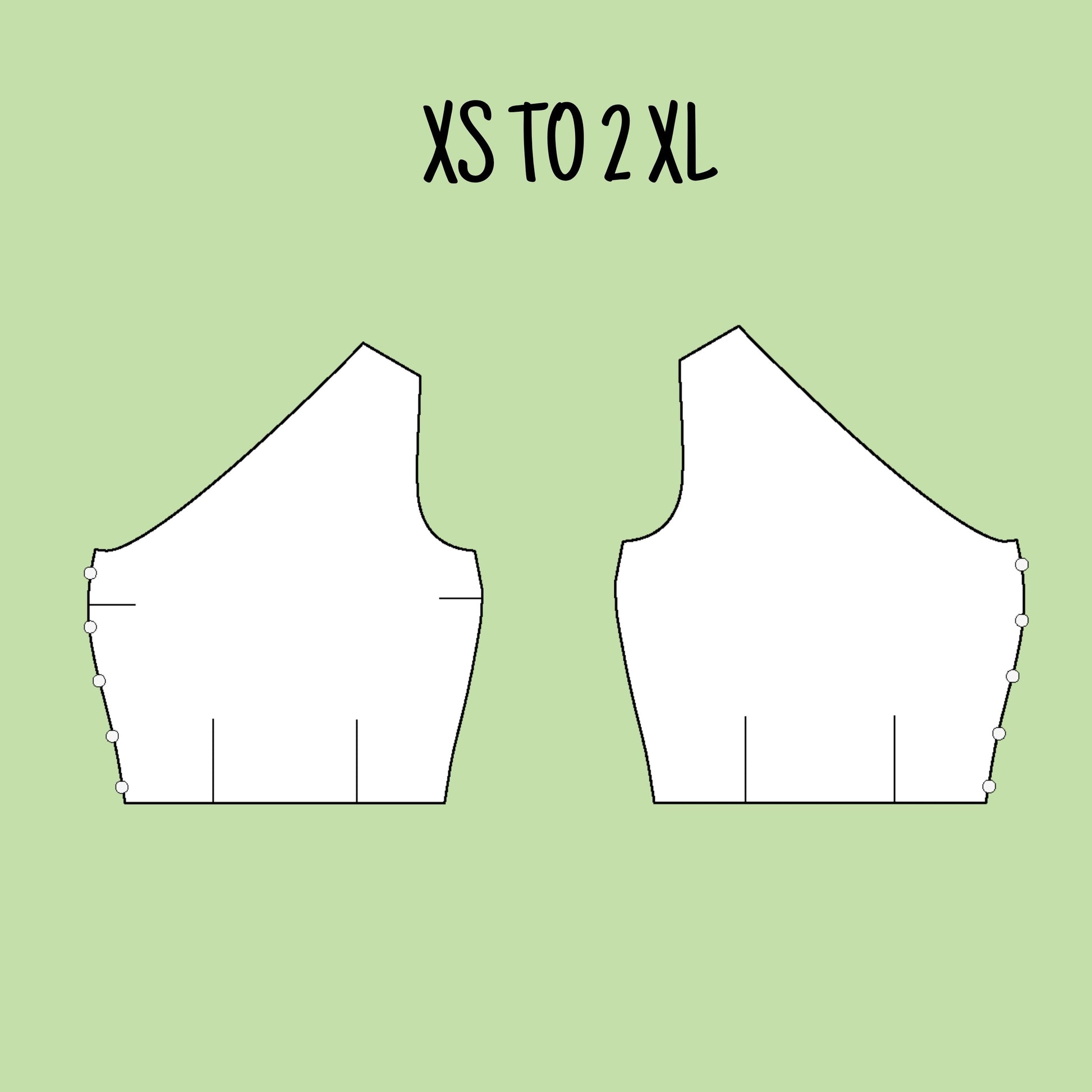Patron petit top simple - Patron PDF crop top 