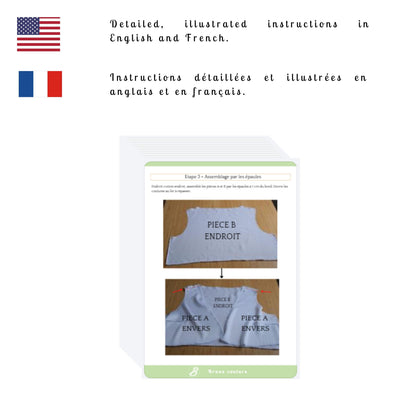 tutoriel patron de couture femme blouse fluide