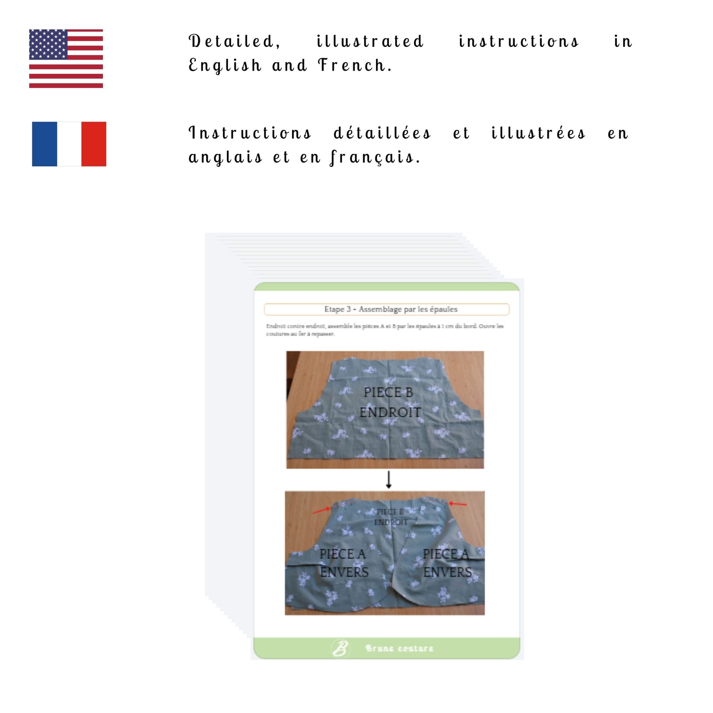 tutoriel facile coudre un haut à volant