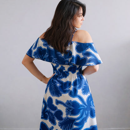 Patron robe grand volant dos