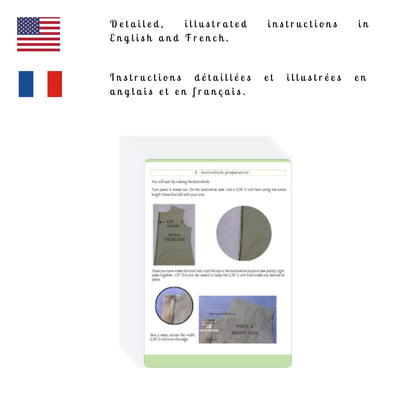 Patron robe saharienne ceinturée | PDF | Robe chemise
