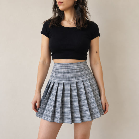 Patron PDF jupe plissée taille haute