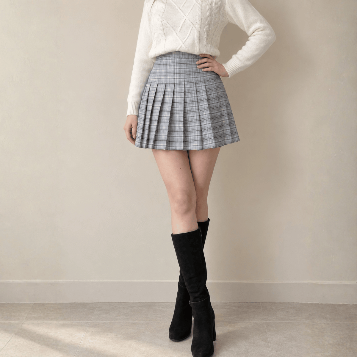 Patron PDF jupe plissée taille haute