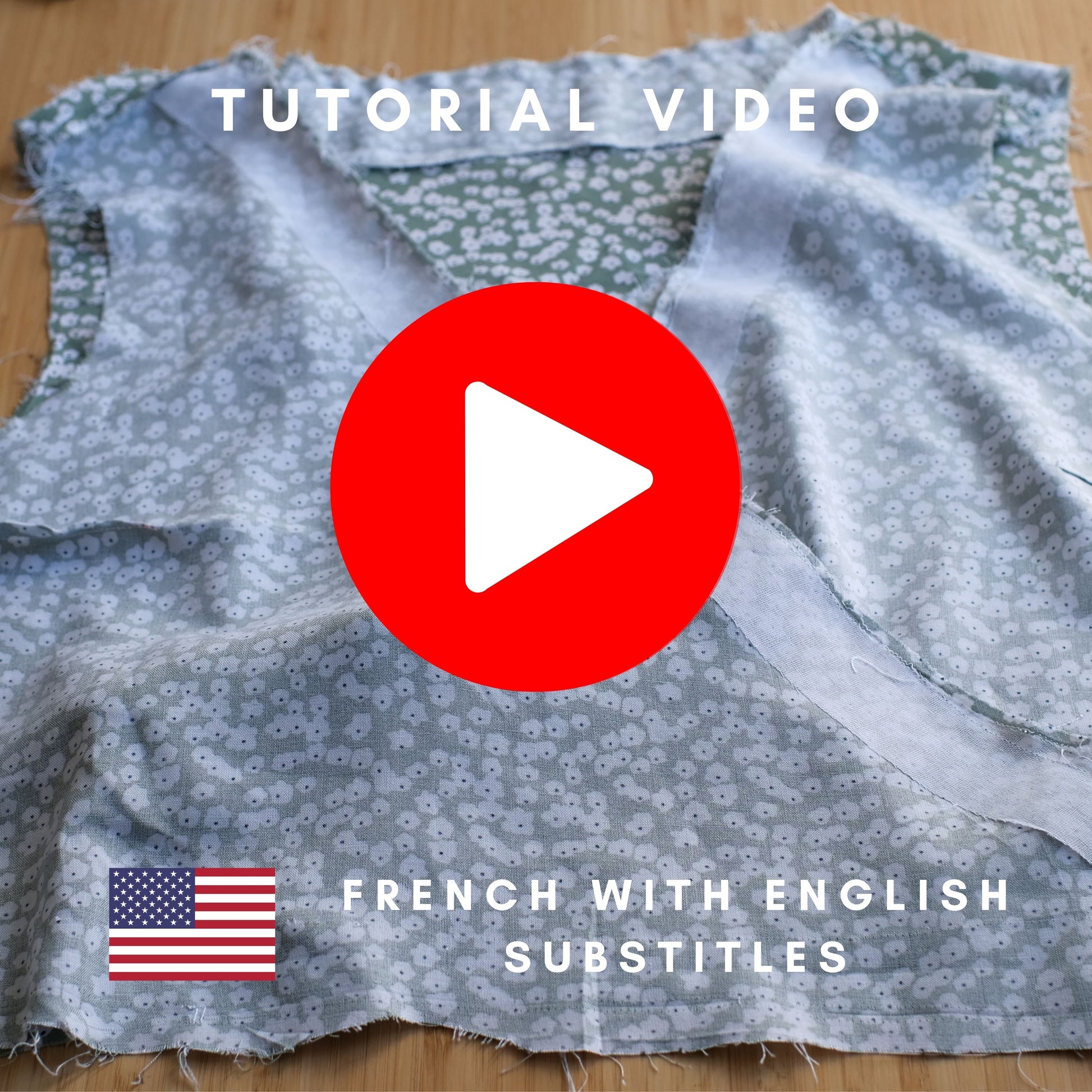 Tutoriel vidéo de couture d'un haut croisé